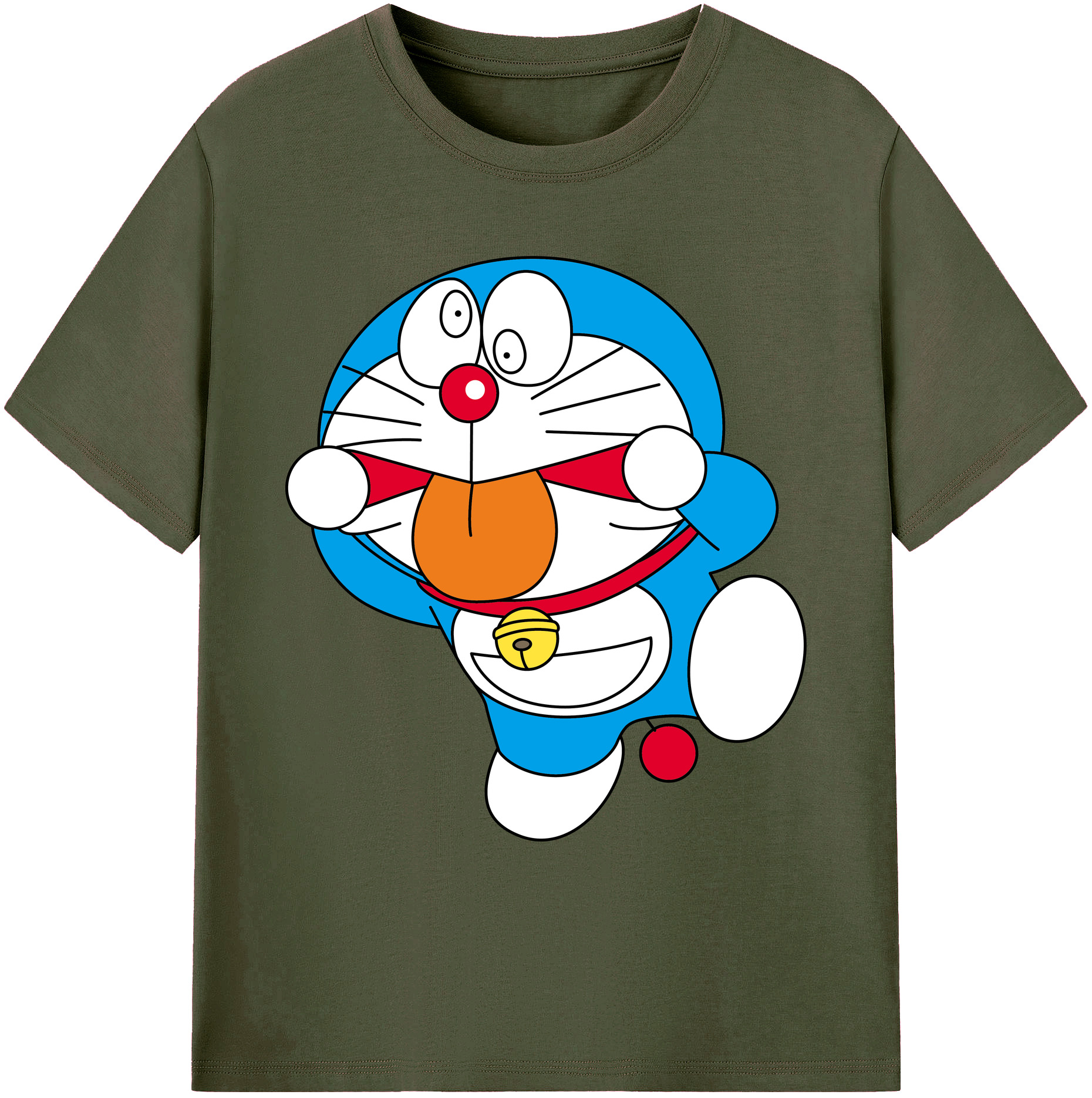 （画像用） ドラえもん Doraemon 綿100％ メンズ半袖Tシャツ｜肌触りやわらか＆通気性